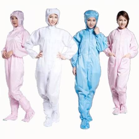 Quần áo phòng sạch chống tĩnh điện bộ liền thân